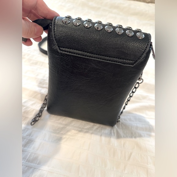 Black studded crossbody bag - Picture 4 of 9